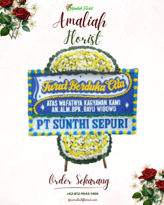 Papan Bunga Duka di Kawor