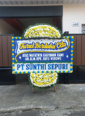 Papan Bunga Duka di Kawor