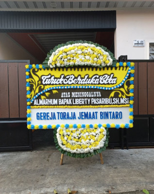 Papan Bunga Duka di Kawor
